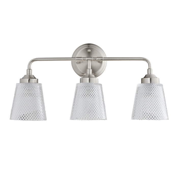 Varaluz 312B03BN Three Light Bath, Brushed Nickel