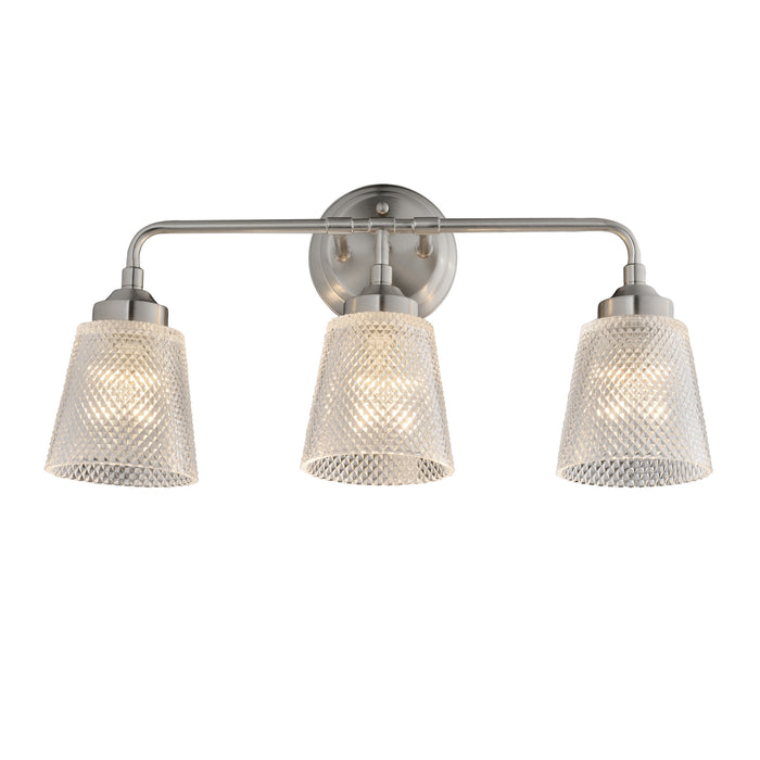 Varaluz 312B03BN Three Light Bath, Brushed Nickel