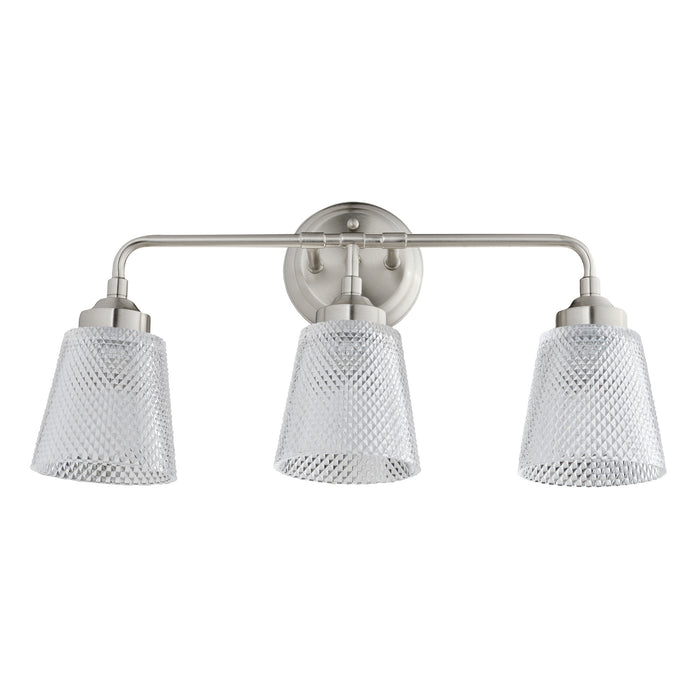 Varaluz 312B03BN Three Light Bath, Brushed Nickel