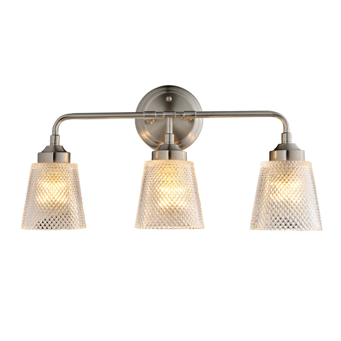 Varaluz 312B03BN Three Light Bath, Brushed Nickel