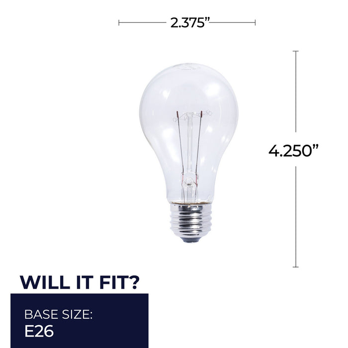 Bulbrite 101025 Light Bulb, Clear