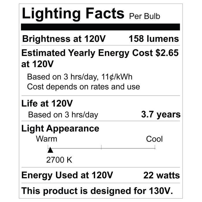 Bulbrite 101025 Light Bulb, Clear