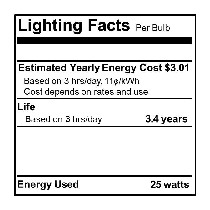 Bulbrite 430125 Light Bulb, Amber