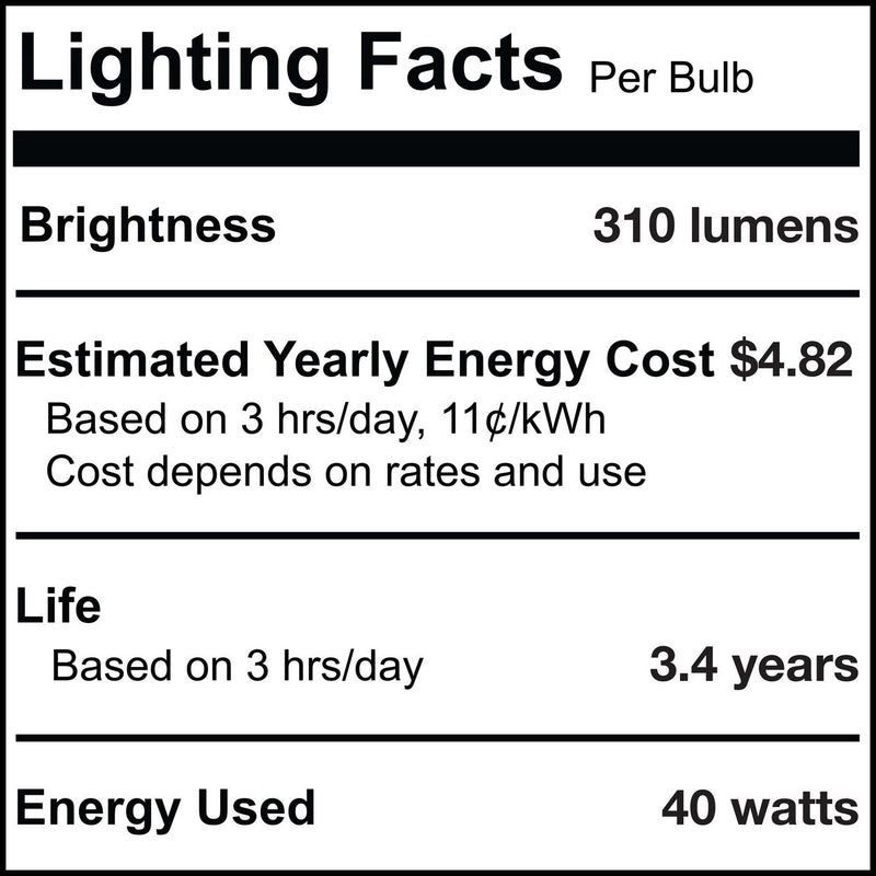 Bulbrite 430040 Light Bulb, Satin
