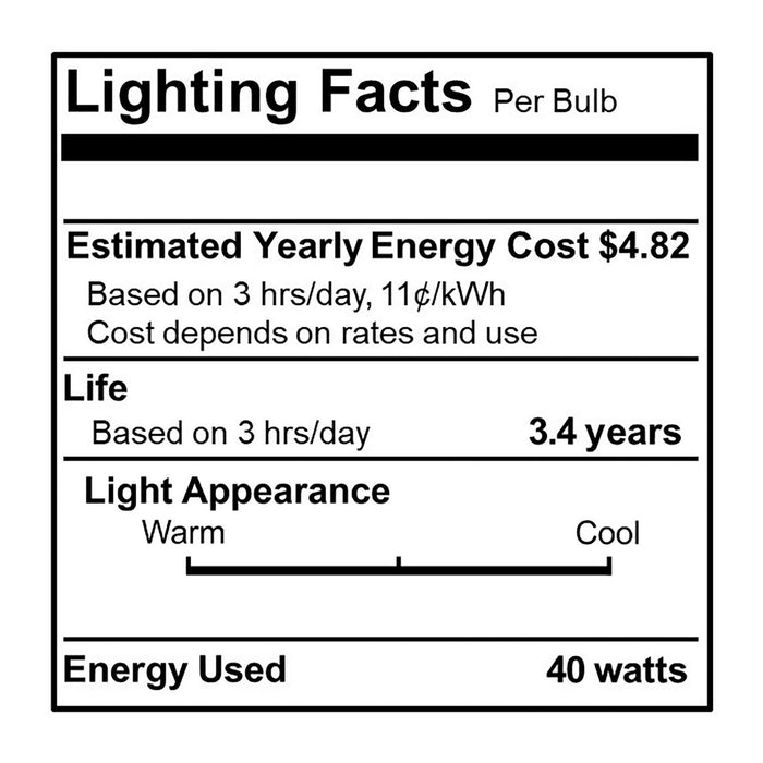 Bulbrite 431140 Light Bulb, Amber