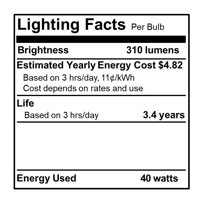 Bulbrite 431040 Light Bulb, Satin