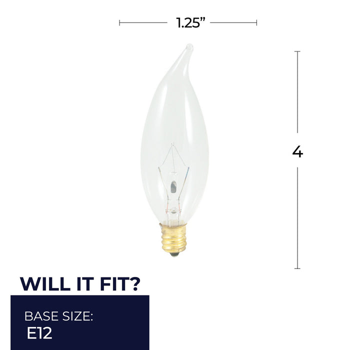 Bulbrite 403040 Light Bulb, Clear