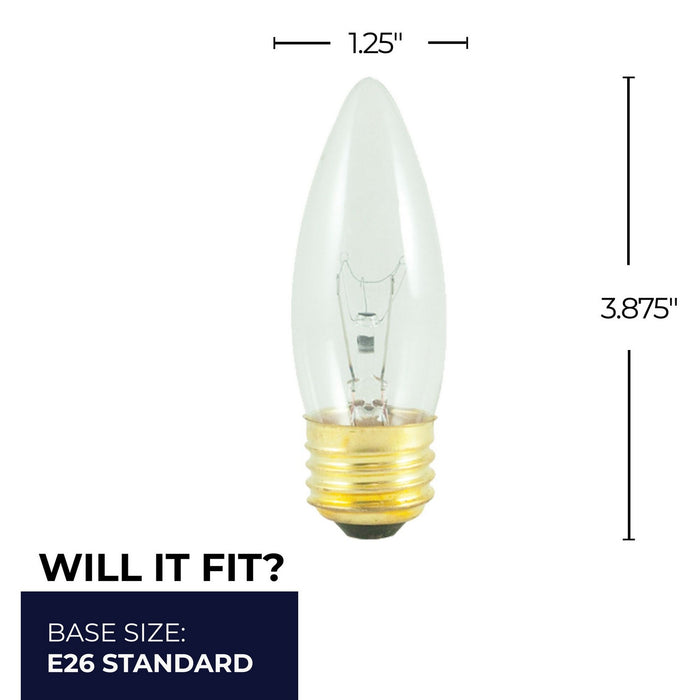 Bulbrite 405040 Light Bulb, Clear