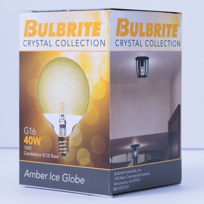 Bulbrite 144016 Light Bulb, Amber Ice