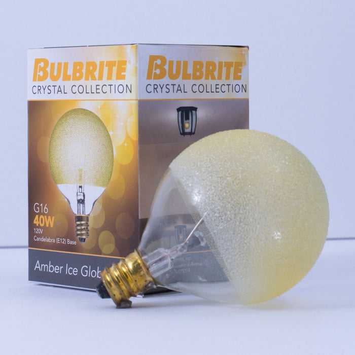 Bulbrite 144016 Light Bulb, Amber Ice