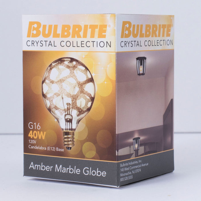 Bulbrite 144026 Light Bulb, Amber Marble
