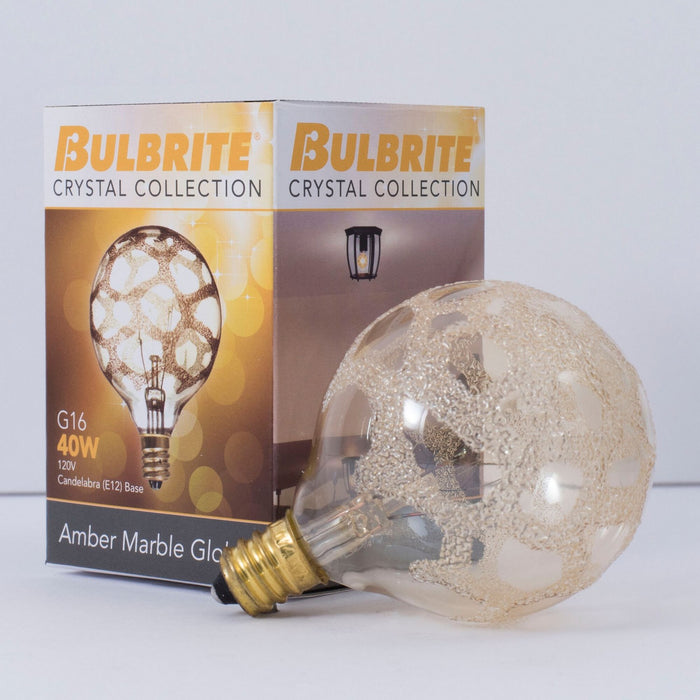 Bulbrite 144026 Light Bulb, Amber Marble