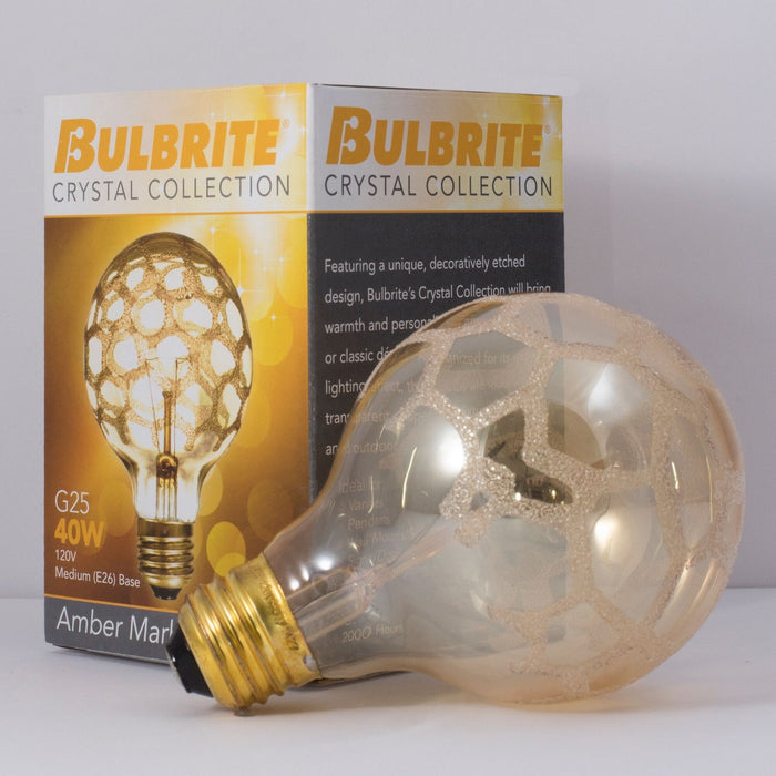 Bulbrite 144025 Light Bulb, Amber Marble