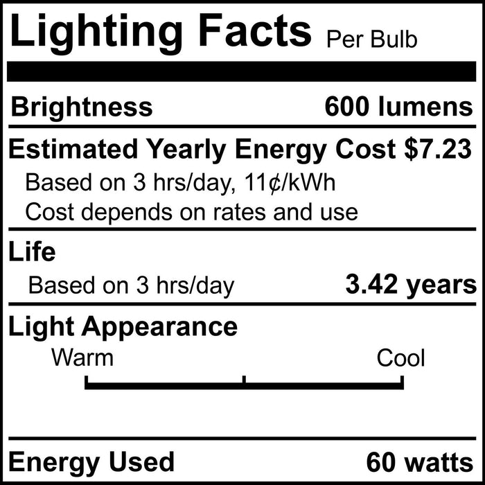 Bulbrite 431060 Light Bulb, Satin