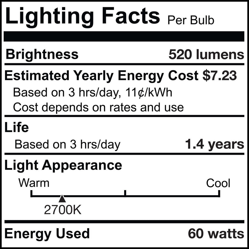 Bulbrite 712356 Light Bulb, Half Mirror