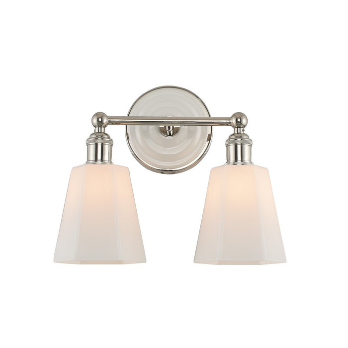 Kalco 305032PN Two Light Bath, Polished Nickel