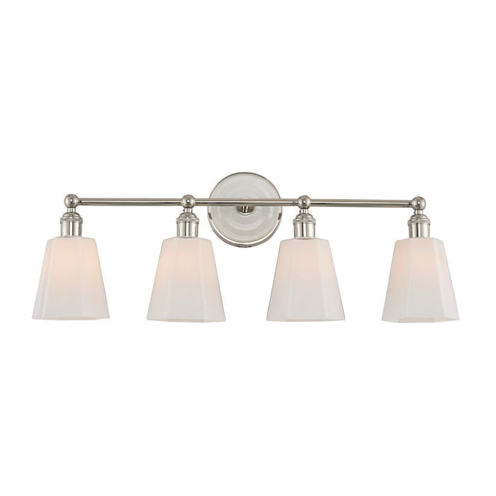 Kalco 305034PN Four Light Bath, Polished Nickel