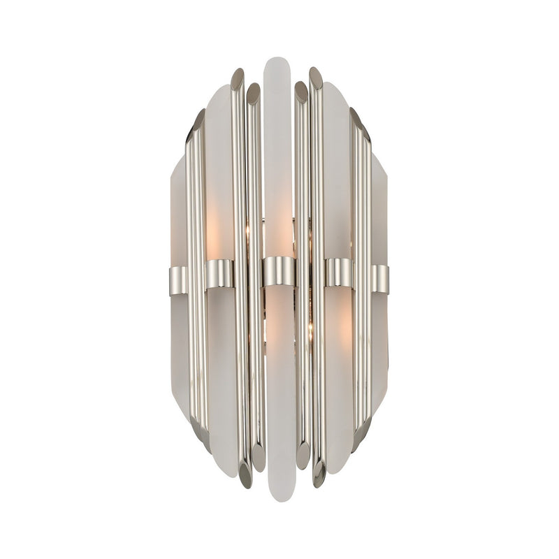 Kalco 312920PN Two Light Wall Sconce, Polished Nickel