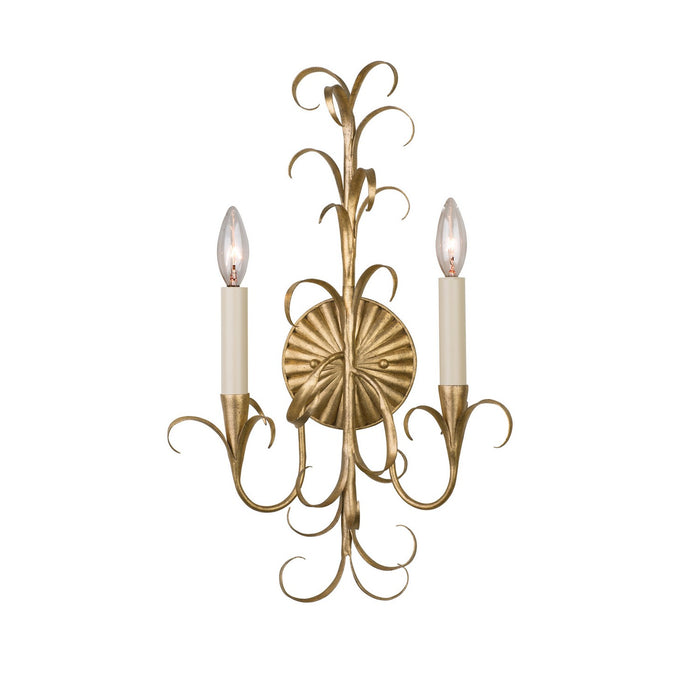 Kalco 505420OL Two Light Wall Bracket, Oxidized Gold Leaf