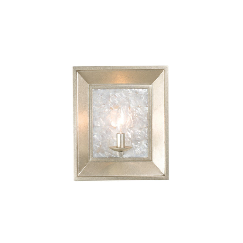 Kalco 505720WS One Light Wall Sconce, Warm Silver