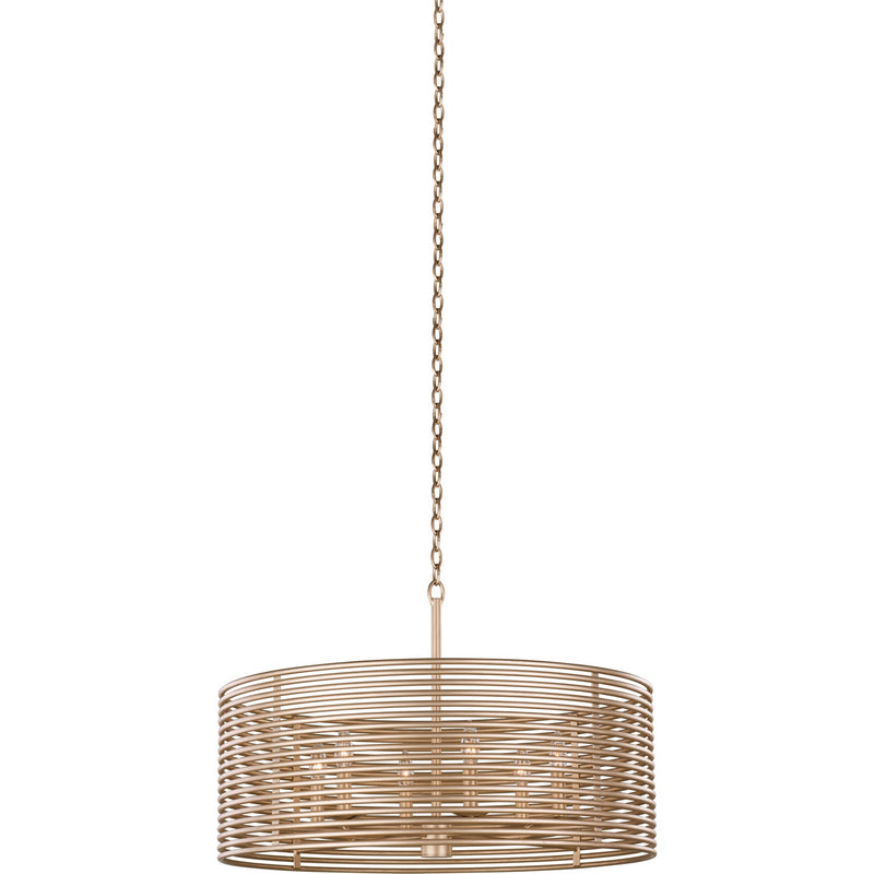 Kalco 506452MG Six Light Pendant, Modern Gold