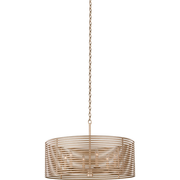 Kalco 506452MG Six Light Pendant, Modern Gold
