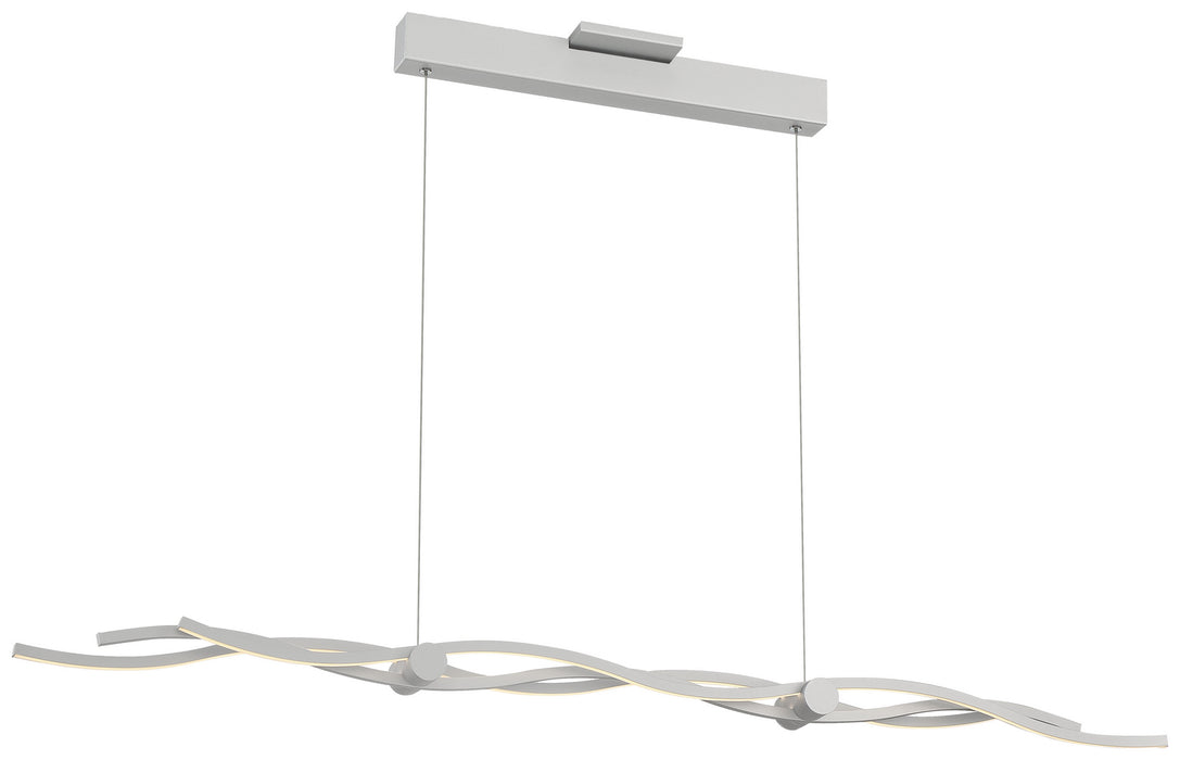 George Kovacs P1153-609-L LED Island Pendant, Silver