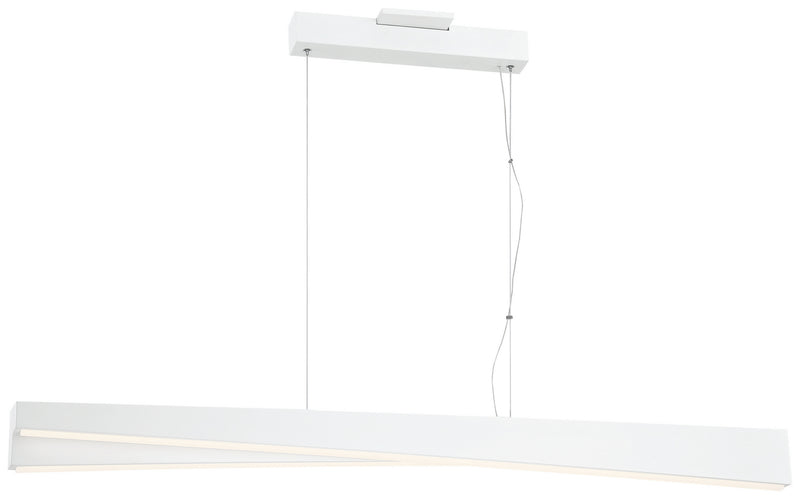 George Kovacs P1155-655-L LED Island Pendant, Sand White
