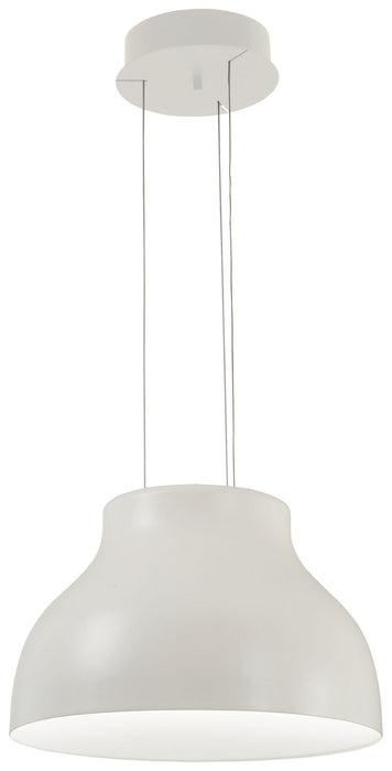 George Kovacs P1780-044B-L LED Pendant, Matte White