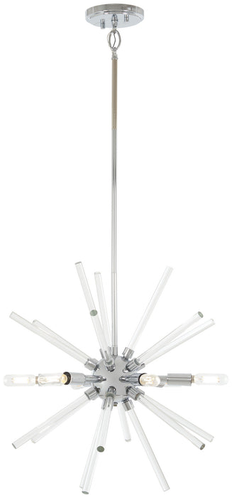 George Kovacs P1791-077 Six Light Pendant, Chrome
