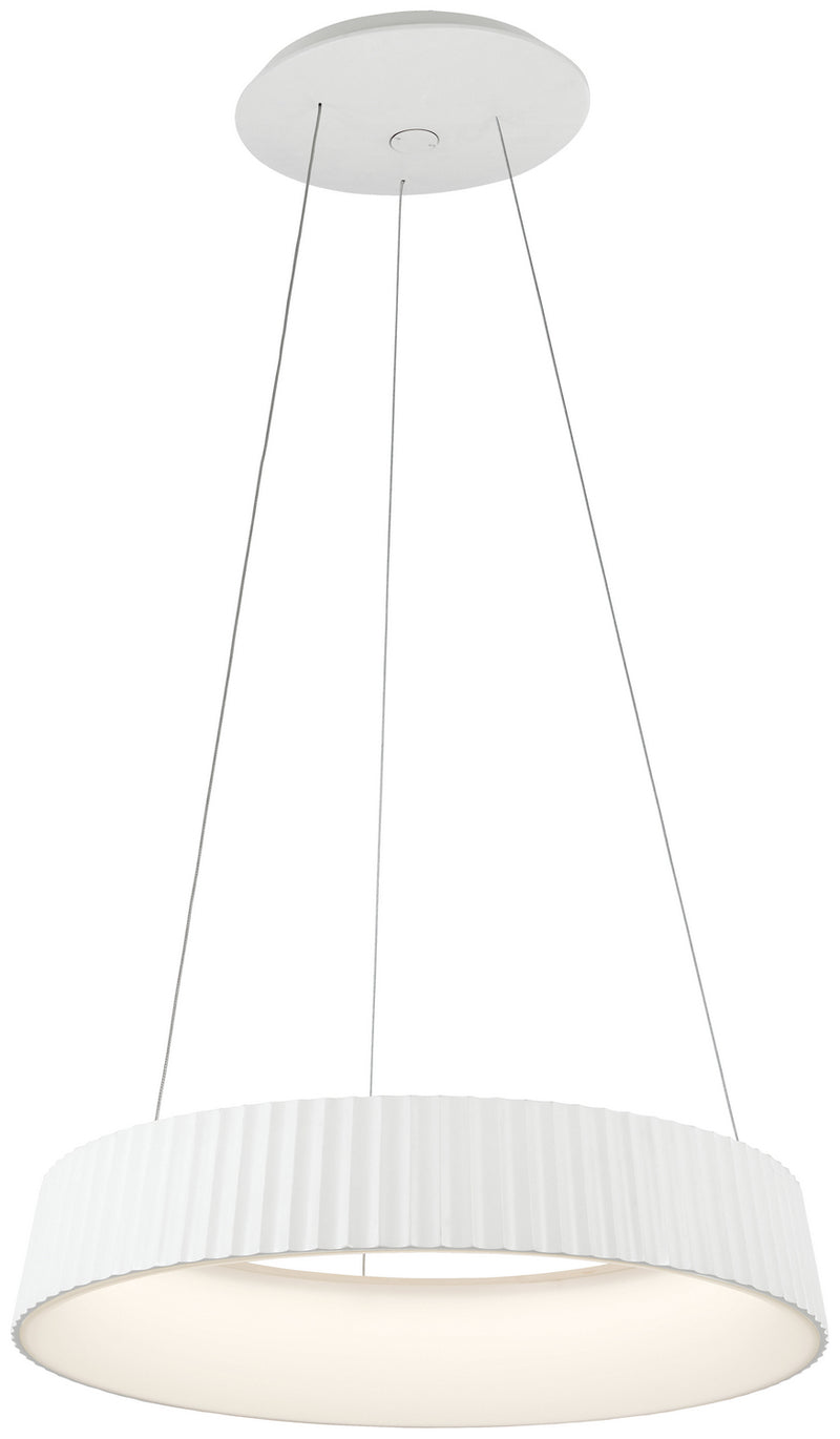 George Kovacs P8130-044-L LED Pendant, White