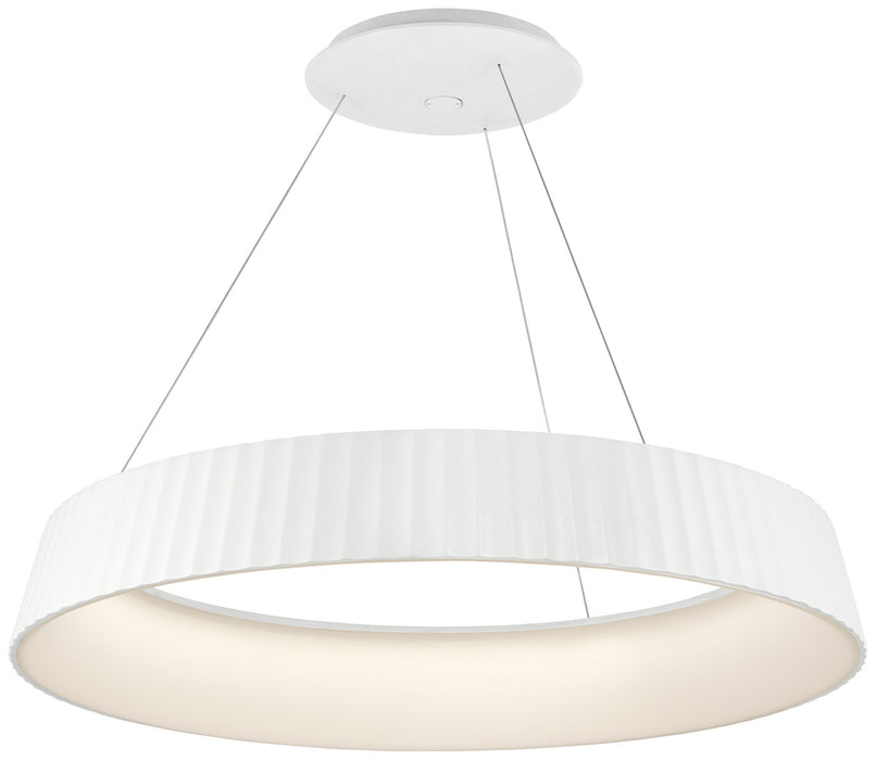 George Kovacs P8131-044-L LED Pendant, White