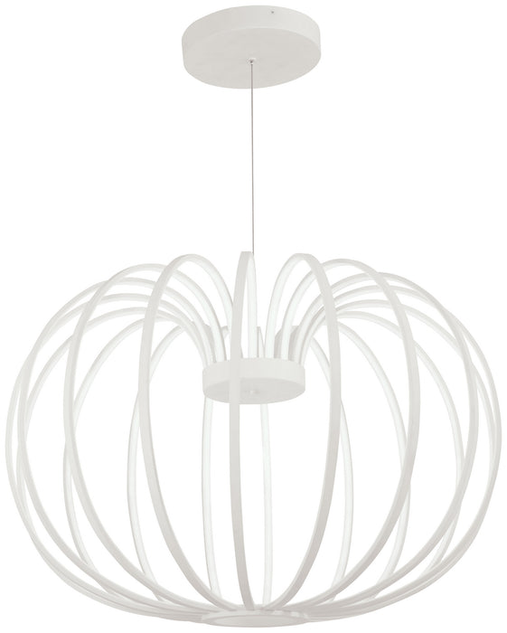 George Kovacs P8204-044B-L LED Pendant, Matte White