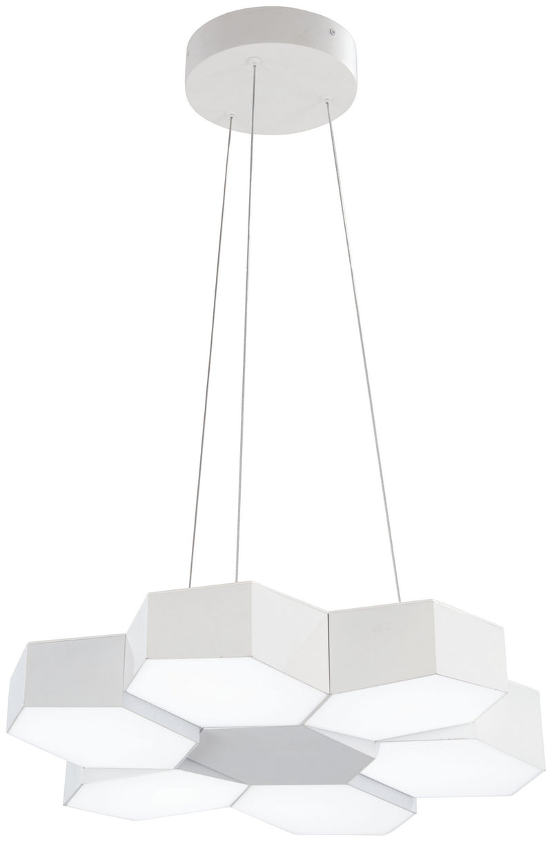 George Kovacs P8216-044B-L LED Pendant, Matte White