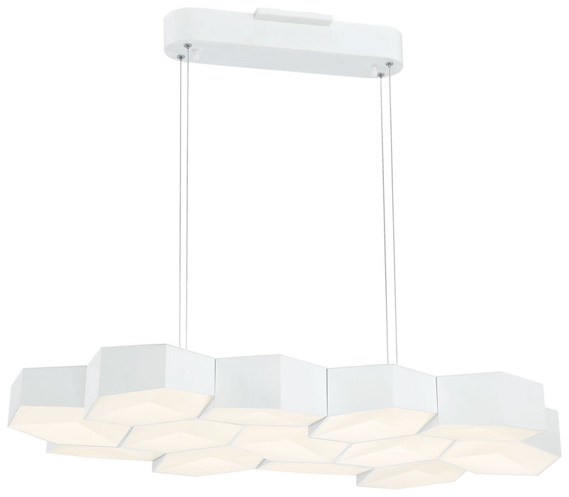 George Kovacs P8219-044B-L LED Pendant, Matte White