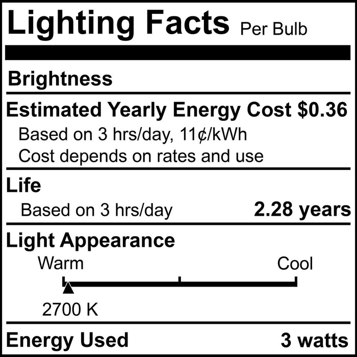 Bulbrite 410313 Light Bulb, Clear
