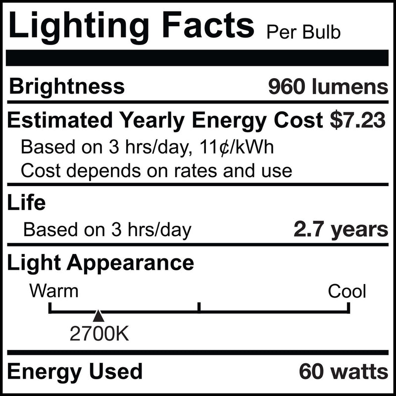 Bulbrite 473061 Light Bulb, Frost