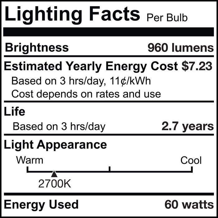Bulbrite 473061 Light Bulb, Frost