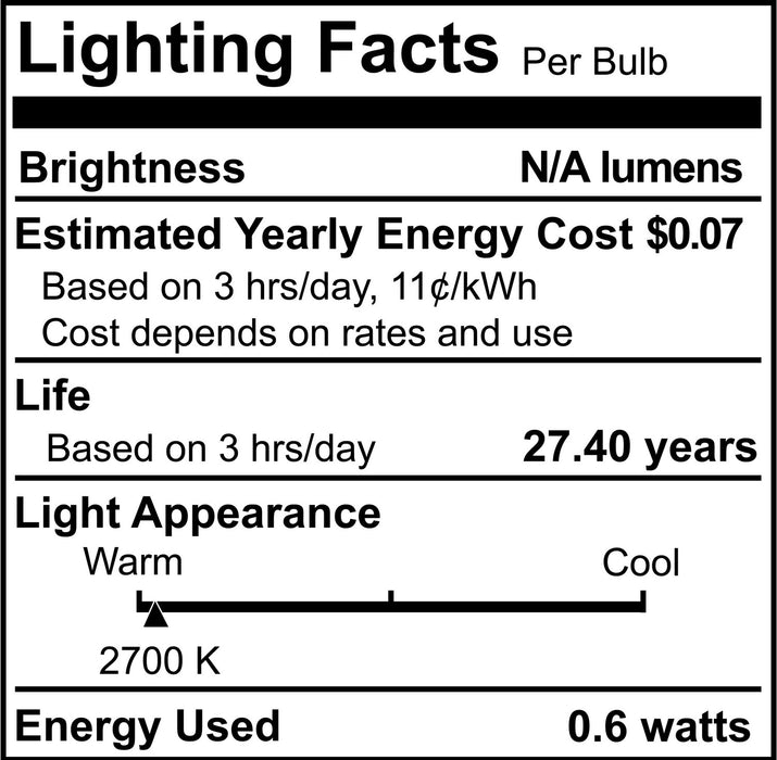Bulbrite 770191 Light Bulb, Clear
