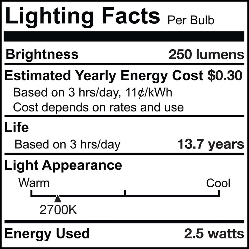 Bulbrite 776858 Light Bulb, Clear