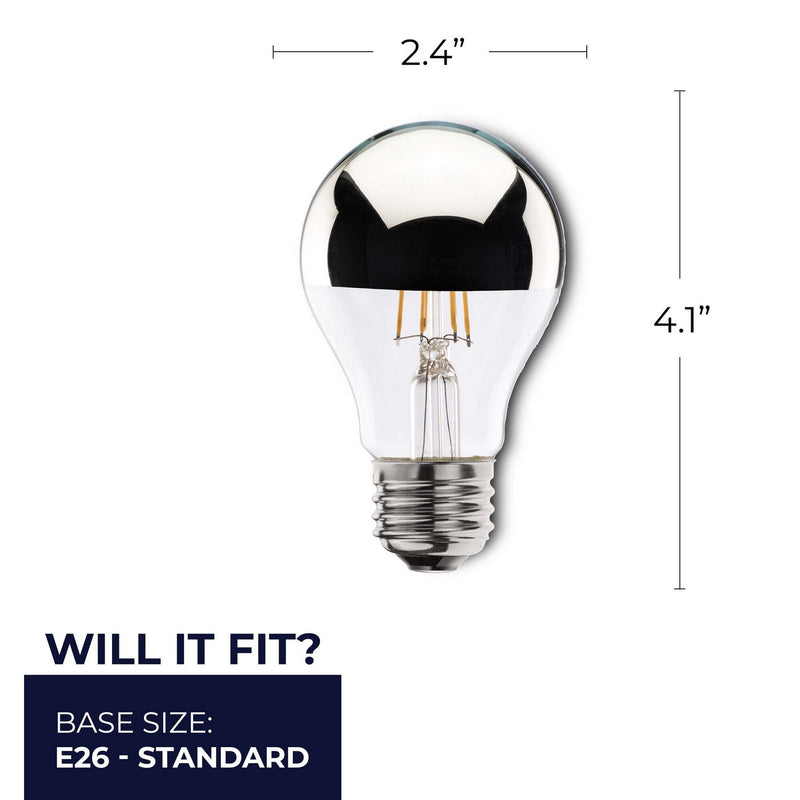 Bulbrite 776671 Light Bulb, Half Chrome