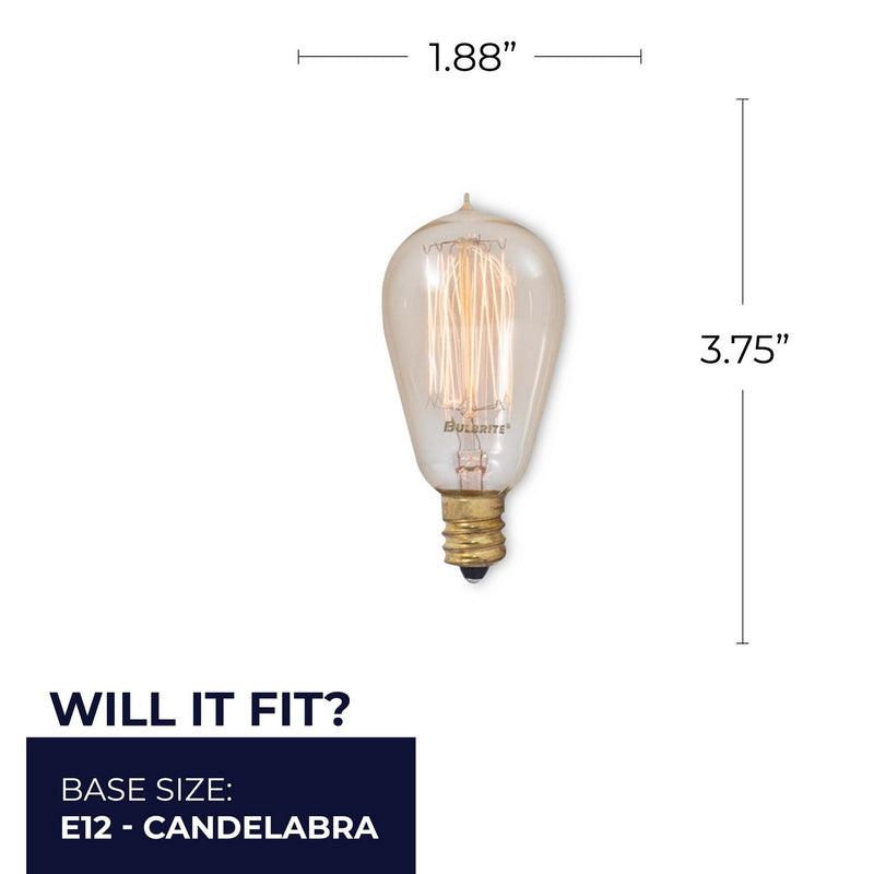 Bulbrite 132510 Light Bulb, Antique