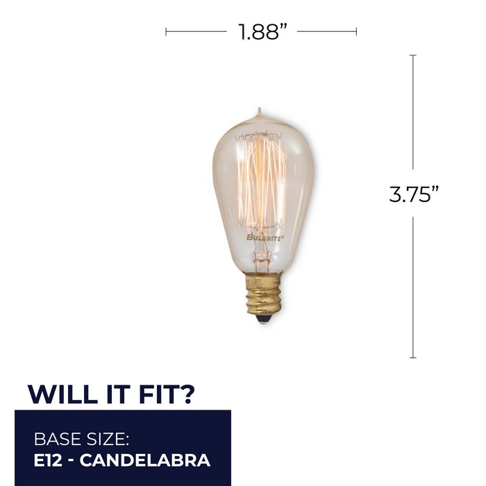 Bulbrite 132510 Light Bulb, Antique