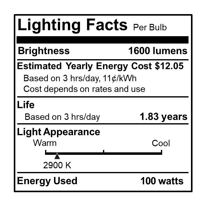 Bulbrite 613101 Light Bulb, Clear