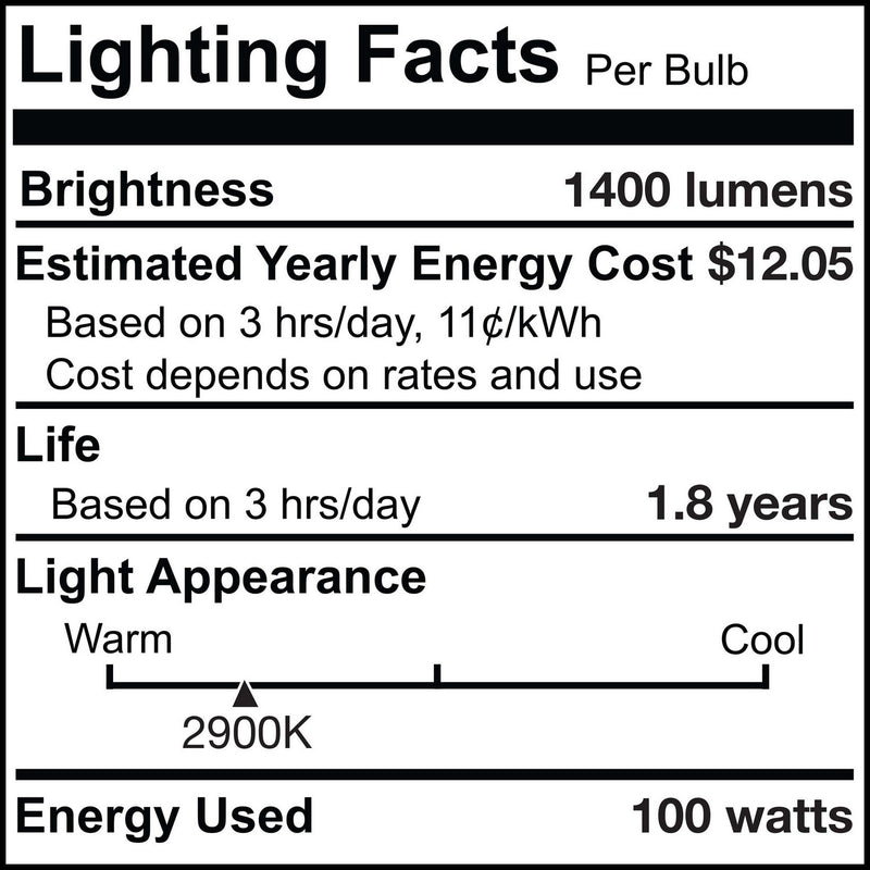 Bulbrite 614101 Light Bulb, Clear
