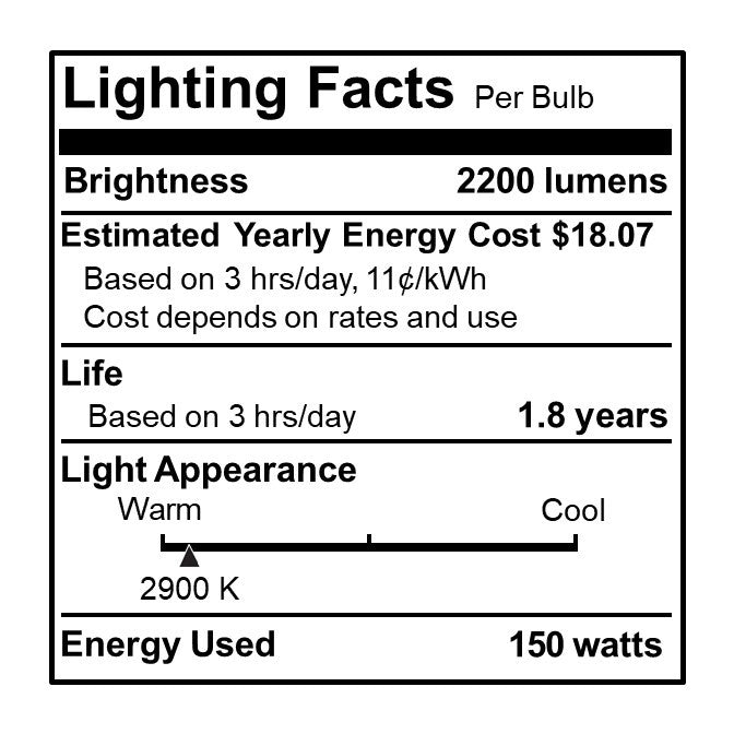 Bulbrite 614151 Light Bulb, Clear