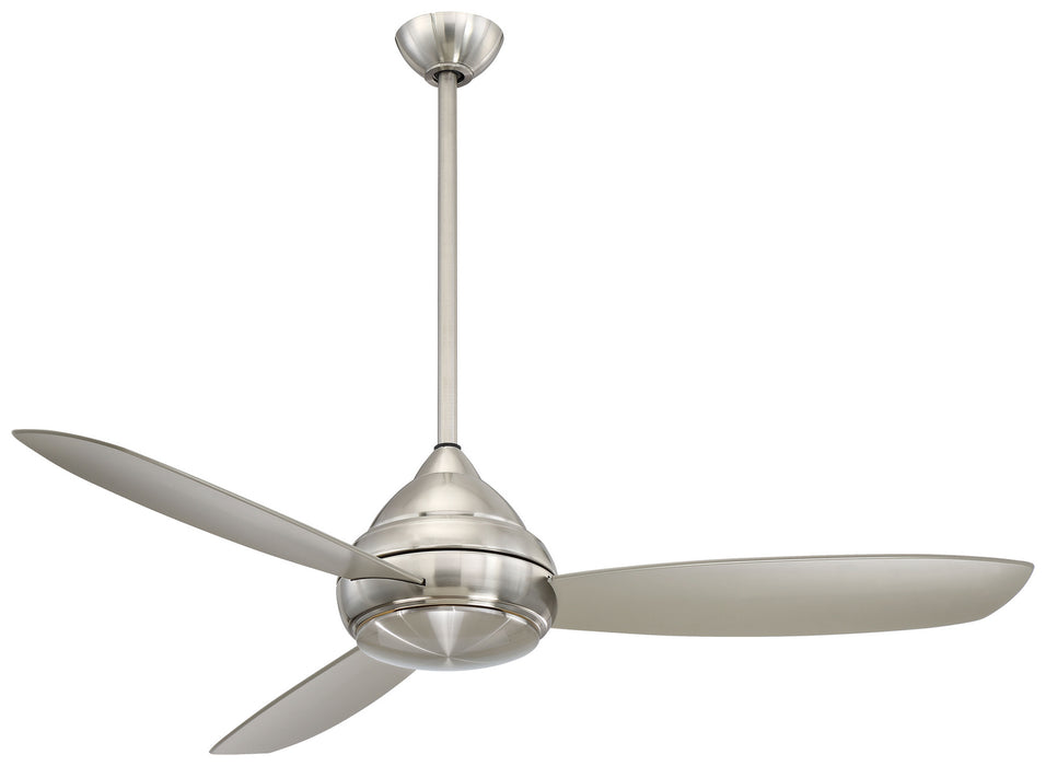 Minka Aire F477L-BNW 58" Ceiling Fan, Brushed Nickel Wet