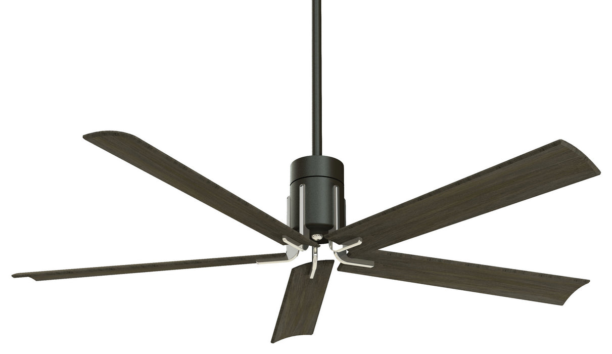 Minka Aire F684L-MBK/BN 60" Ceiling Fan, Matte Black/Brushed Nickel