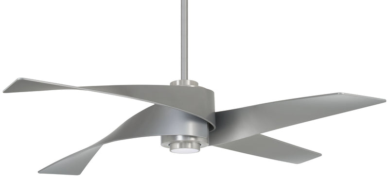 Minka Aire F903L-BN/SL 64" Ceiling Fan, Brushed Nickel W/ Silver