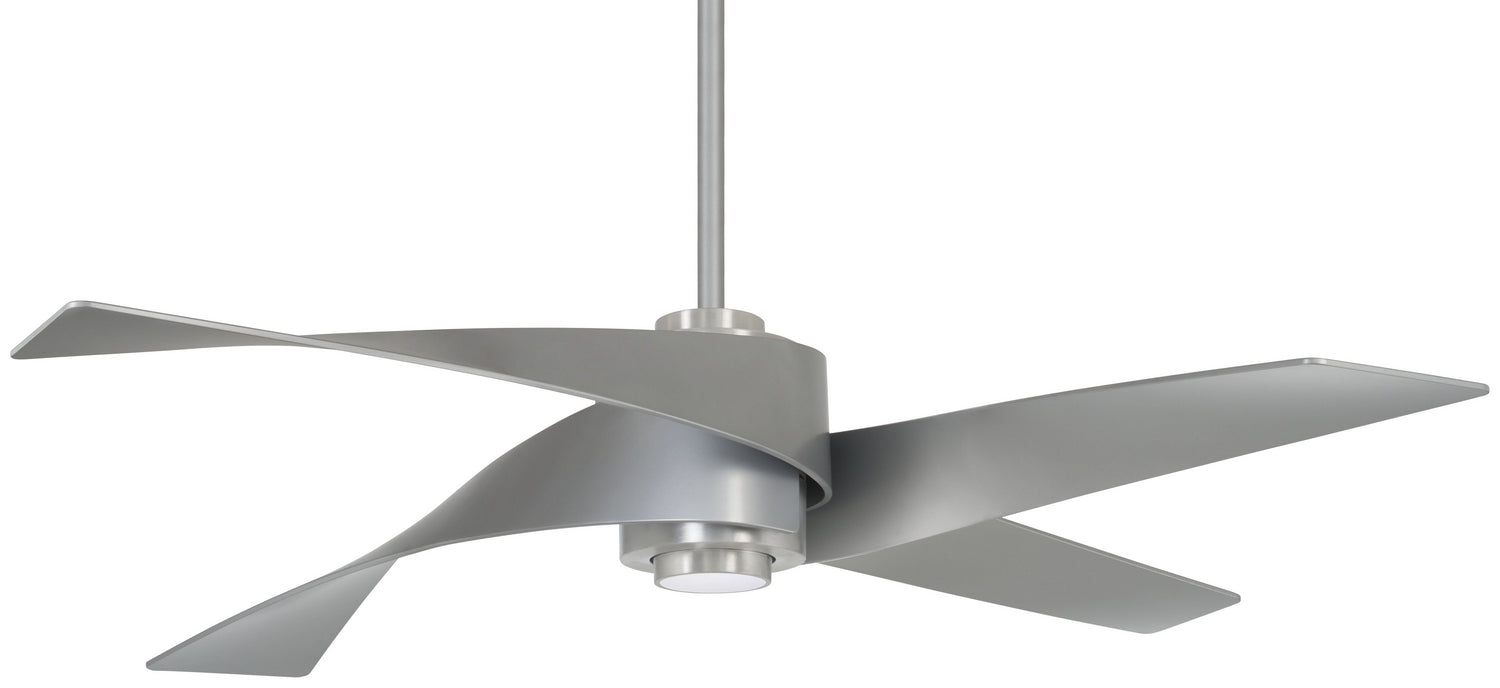 Minka Aire F903L-BN/SL 64" Ceiling Fan, Brushed Nickel W/ Silver